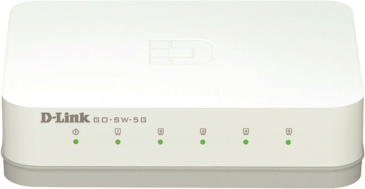 D-link 5-Port Gigabit Easy Desktop Switch, switch 5x10/100/1000, svart i gruppen Datautstyr / Nettverk / Switcher / 10/100/1000Mbps hos TP E-commerce Nordic AB (38-18447)