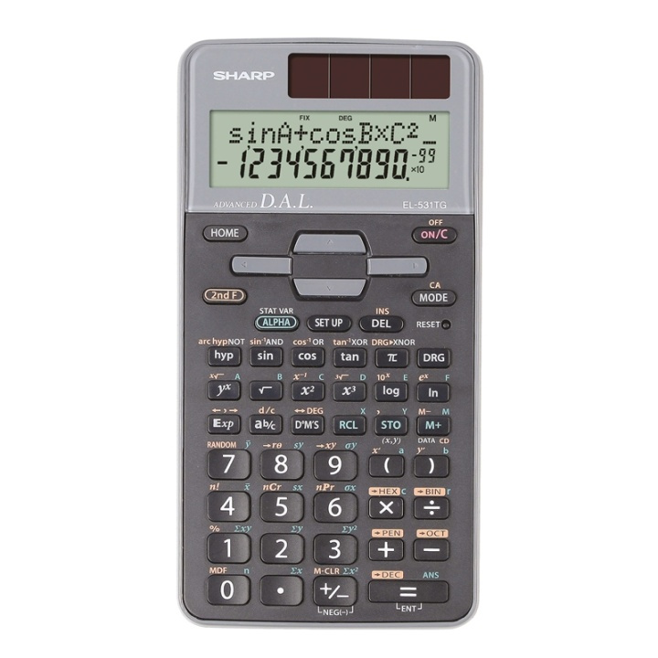 Sharp Kalkulator EL531THBGY i gruppen HJEM, HUS OG HAGE / Klokker & Teller / Telleverk hos TP E-commerce Nordic AB (38-77971)