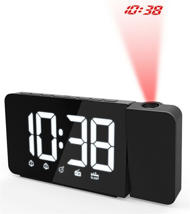 Väckarklocka med projektion och LED-display i gruppen HJEM, HUS OG HAGE / Klokker & Teller / Vekkerklokker hos TP E-commerce Nordic AB (38-81534)