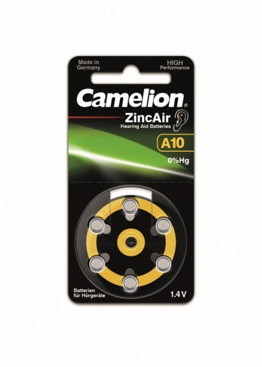Camelion HA10 for høreapparater, 6-pakning, best before 2024-09 i gruppen Elektronikk / Batterier & Ladere / Batterier / Høreapparatbatterier hos TP E-commerce Nordic AB (38-92038)