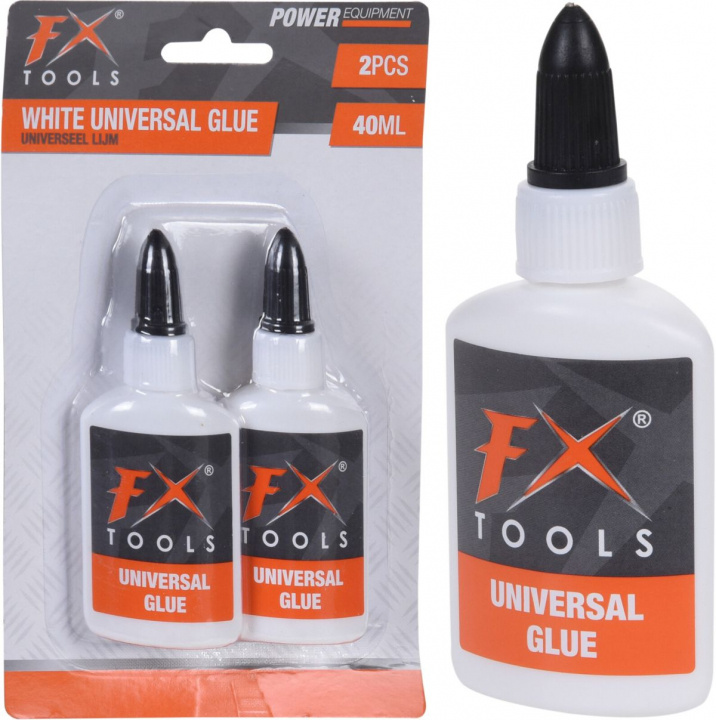FX Tools Universal Glue 40ml, 2-pak i gruppen HJEM, HUS OG HAGE / Kontorsmaterialer / Teip / Lim hos TP E-commerce Nordic AB (38-99353)