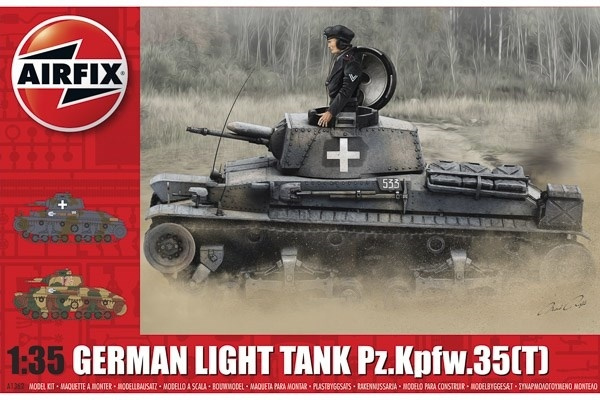 Airfix German Light Tank Pz.Kpfw.35(t) i gruppen SPORT, FRITID & HOBBY / Hobby / Plastmodeller / Militære kjøretøy (land) hos TP E-commerce Nordic AB (A06914)