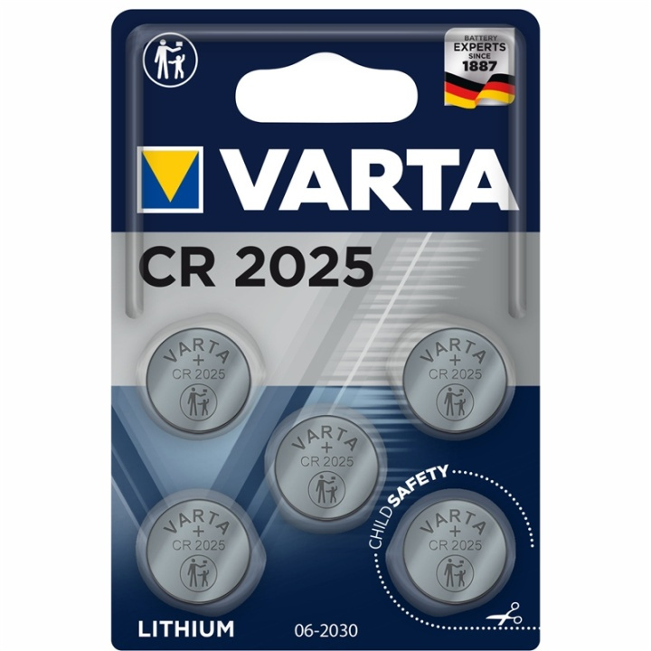Varta CR2025 3V Lithium Knappcellsba i gruppen Elektronikk / Batterier & Ladere / Batterier / knappcelle hos TP E-commerce Nordic AB (A13889)
