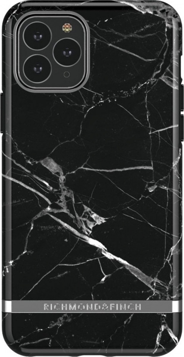 Richmond & Finch iPhone 12/12 Pro Freedom Case, Black Marble i gruppen SMARTTELEFON & NETTBRETT / Mobilbeskyttelse / Apple / iPhone 12 / Deksel hos TP E-commerce Nordic AB (A22385)