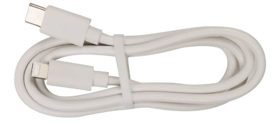 Cable USB-C - Lightning, 2.4A, 1m, White i gruppen SMARTTELEFON & NETTBRETT / Ladere og Kabler / Kabler / Kabler Lightning hos TP E-commerce Nordic AB (A22392)