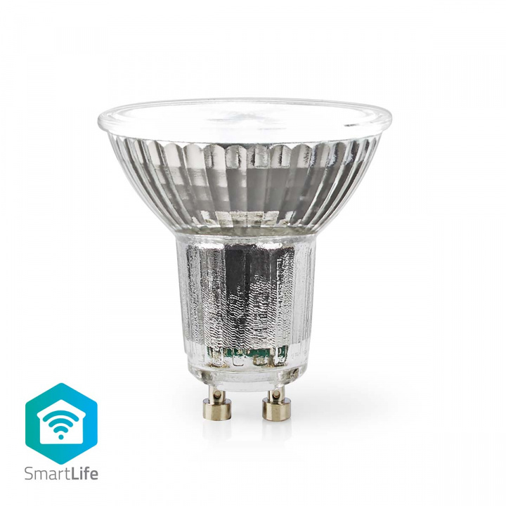 Nedis SmartLife LED-Spot | Wi-Fi | GU10 | 345 lm | 5 W | RGB / Varm til avkjølt hvitt | 2700 - 6500 K | Energiklasse: G | Android™ / IOS | PAR16 | 1 stk i gruppen HJEM, HUS OG HAGE / Smarthus / Smart belysning hos TP E-commerce Nordic AB (C03299)