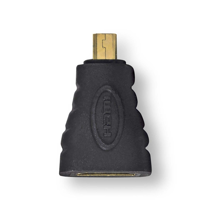 Nedis HDMI™ Adapter | HDMI ™ mikrokontakt | HDMI™ Output | Gull belagt | Rett | ABS | Antrasitt | 1 stk. | Vindus boks i gruppen Elektronikk / Kabler og adaptere / HDMI / Adaptere hos TP E-commerce Nordic AB (C07030)