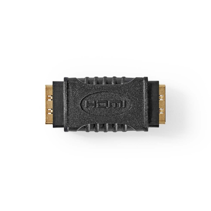 Nedis HDMI™ Adapter | HDMI™ Output | HDMI™ Output | Gull belagt | Rett | ABS | Sort | 1 stk. | Boks i gruppen Elektronikk / Kabler og adaptere / HDMI / Adaptere hos TP E-commerce Nordic AB (C07477)