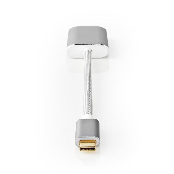 Nedis USB-C™ Adapter | USB 3.2 Gen 1 | USB-C™ Hann | HDMI™ Output | 4K@60Hz | Power delivery | 0.20 m | Rund | Gull belagt | Flettet / Nylon | Sølv | Deksel Vindusboks i gruppen Elektronikk / Kabler og adaptere / HDMI / Adaptere hos TP E-commerce Nordic AB (C07969)
