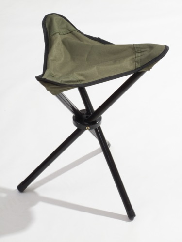 Briv Trebenspall - Stol med 3 ben, 31x31x42 cm, Grön i gruppen SPORT, FRITID & HOBBY / Friluftsliv / Tilbehør hos TP E-commerce Nordic AB (C24159)