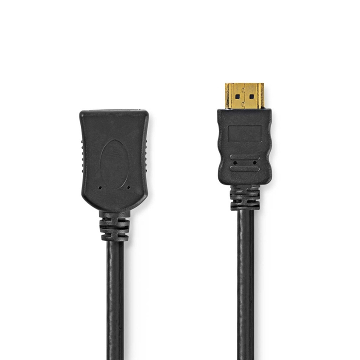 Nedis High Speed ​​HDMI ™ kabel med Ethernet | HDMI ™ -kontakt | HDMI™ Output | 4K@30Hz | 10.2 Gbps | 5.00 m | Rund | PVC | Sort | Label i gruppen Elektronikk / Kabler og adaptere / HDMI / Kabler hos TP E-commerce Nordic AB (C29444)