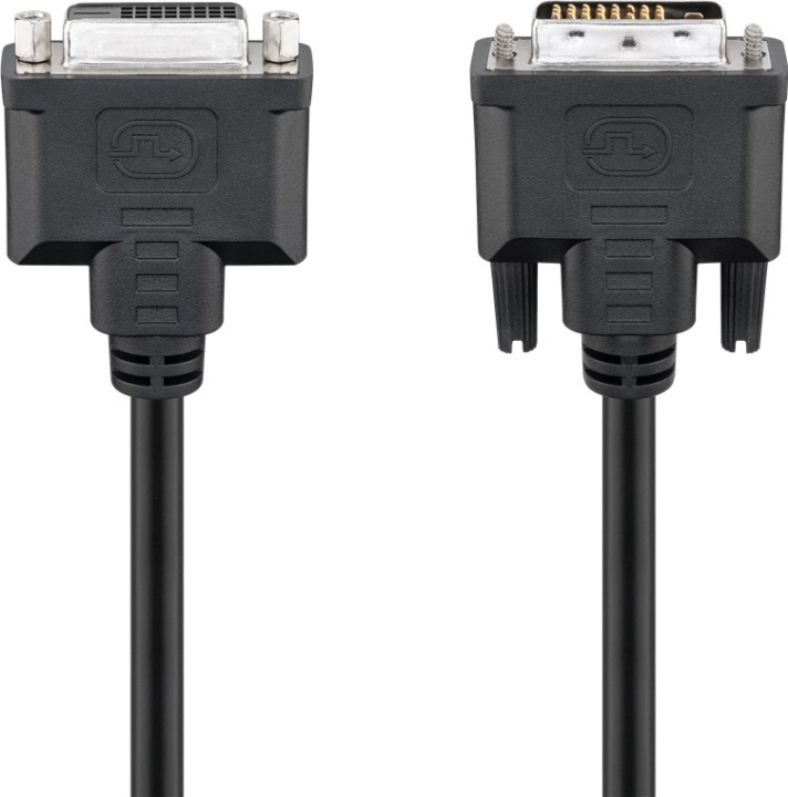 Goobay DVI-D Full HD-förlängningskabel Dual Link, förnicklad DVI-D-kontakt Dual Link (24 + 1 pin) > DVI-D-uttag Dual-Link (24+1 poler) i gruppen Datautstyr / Kabler og adaptere / DVI / Kabler hos TP E-commerce Nordic AB (C42733)