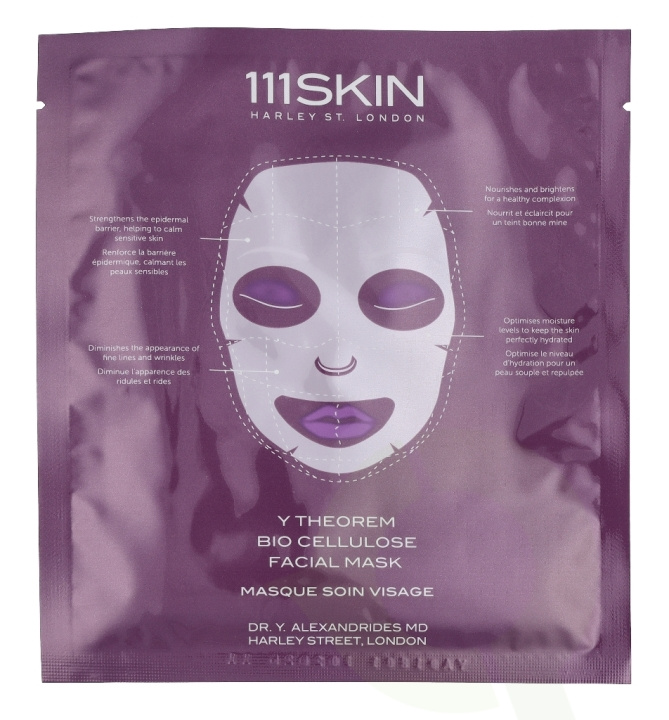 111Skin Y Theorem Bio Cellulose Facial Mask Set 115 ml 5 x 23ml i gruppen HELSE OG SKJØNNHET / Hudpleie / Ansikt / Masker hos TP E-commerce Nordic AB (C45727)