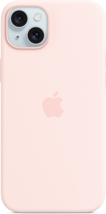 Apple iPhone 15 Plus silikonfodral med MagSafe, rosa i gruppen SMARTTELEFON & NETTBRETT / Mobilbeskyttelse / Apple / iPhone 15 hos TP E-commerce Nordic AB (C48006)