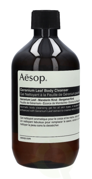 AESOP Geranium Leaf Body Cleanser 500 ml With Srew Cap i gruppen HELSE OG SKJØNNHET / Hudpleie / Kroppspleie / Bad- og dusjkrem hos TP E-commerce Nordic AB (C49332)