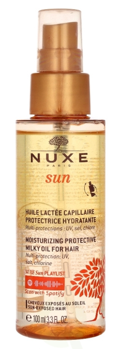 Nuxe Sun Moisturising Protective Milky Oil 100 ml Hair And Scalp i gruppen HELSE OG SKJØNNHET / Hår & styling / Hårpleie / Hårolje hos TP E-commerce Nordic AB (C54295)