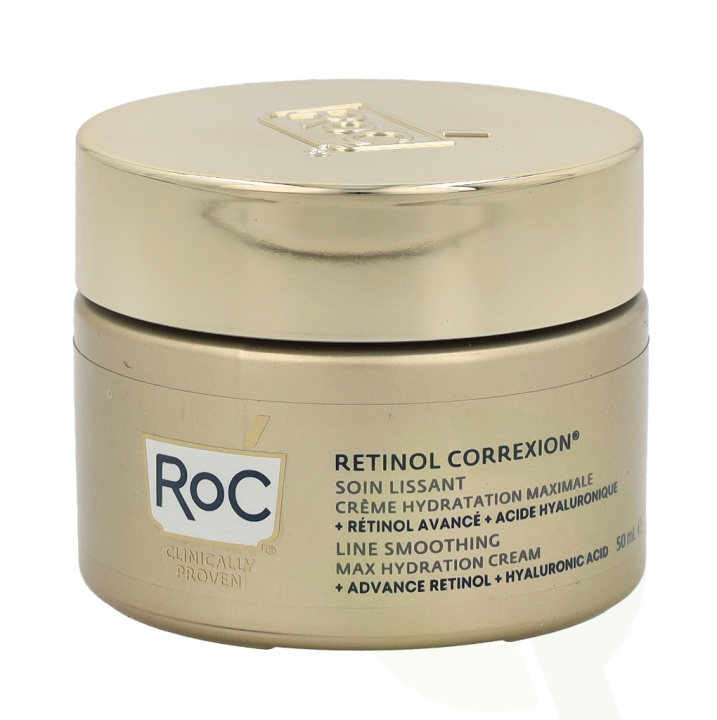 ROC Retinol Correxion Line Smoothing Max Hydration Cream 50 ml i gruppen HELSE OG SKJØNNHET / Hudpleie / Ansikt / Ansiktskrem hos TP E-commerce Nordic AB (C55003)