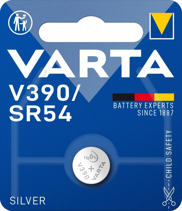 Varta V390/SR54 Silver Coin 1 Pack i gruppen Elektronikk / Batterier & Ladere / Batterier / knappcelle hos TP E-commerce Nordic AB (C60812)