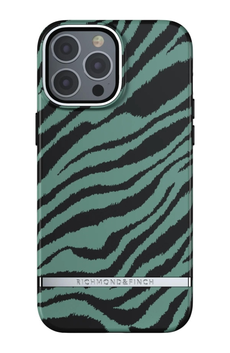 Richmond & Finch iPhone 13 Pro Max Freedom Case, Emerald Zebra i gruppen SMARTTELEFON & NETTBRETT / Mobilbeskyttelse / Apple / iPhone 13 Pro Max / Deksel hos TP E-commerce Nordic AB (C64934)
