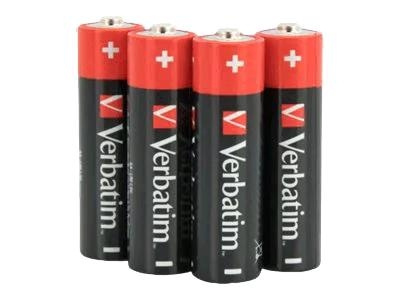 Verbatim Alkaline battery AA 4 Pack shrink i gruppen Elektronikk / Batterier & Ladere / Batterier / AA hos TP E-commerce Nordic AB (C65250)