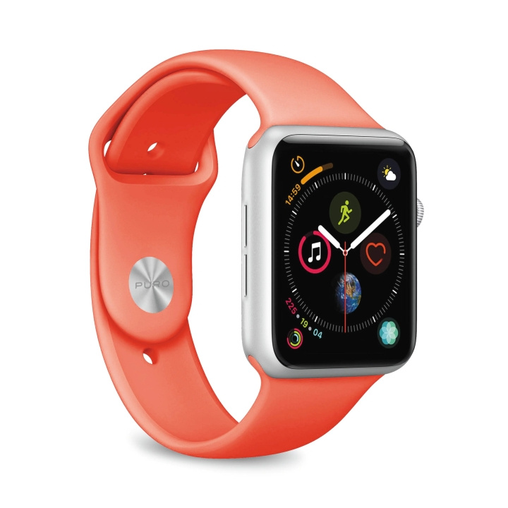 Puro Apple Watch Band, 42-44mm, S/M & M/L, Living Coral i gruppen SPORT, FRITID & HOBBY / Smartwatch og Aktivitetsmålere / Tilbehør hos TP E-commerce Nordic AB (C65270)