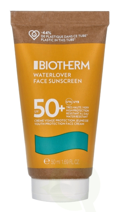 Biotherm Waterlover Face Sunscreen Cream SPF50+ 50 ml i gruppen HELSE OG SKJØNNHET / Hudpleie / Soling / Solkrem hos TP E-commerce Nordic AB (C65569)