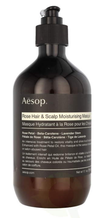 AESOP Rose Hair & Scalp Moisturising Mask 500 ml i gruppen HELSE OG SKJØNNHET / Hår & styling / Hårpleie / Hårmaske hos TP E-commerce Nordic AB (C65668)