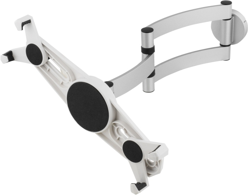 DELTACO, pad wall/table mount, arm, 45 tilt, 180 swivel, aluminium