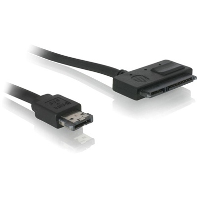 DeLOCK Power Over eSATA til SATA-strøm- og HDD-kabel, 5 V, 0,5 m (84396)