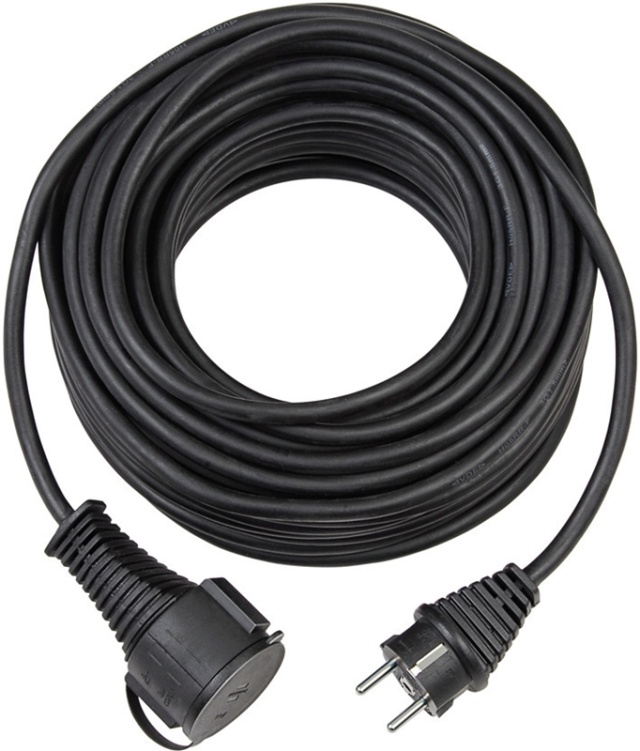 Brennenstuhl jordingsforlengelseskabel, CEE 7/7 - CEE 7/4, 5m, svart (1161420)