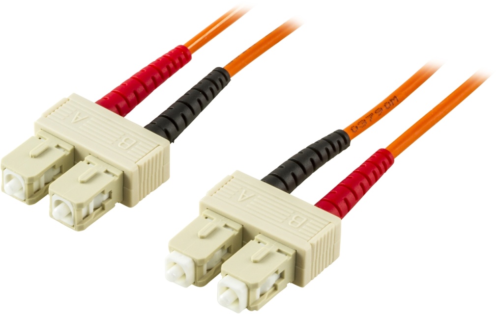 DELTACO fiberkablage SC - SC 50/125 dupleks multimode 10m (FB-210)