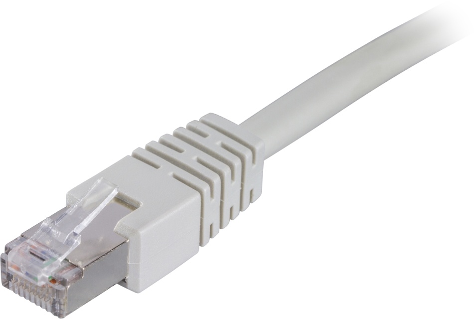 DELTACO FTP Cat6 patchkabel 0.3m, grå