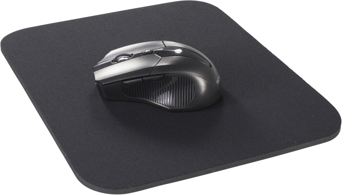 DELTACO musematte, tykkdekkende gummi, 6mm,svart