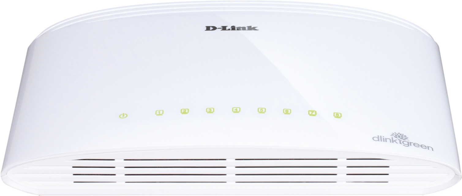 D-Link-svitsj, 8x10/100/1000 Mbit/s, RJ45, bordsm. (DGS-1008D)