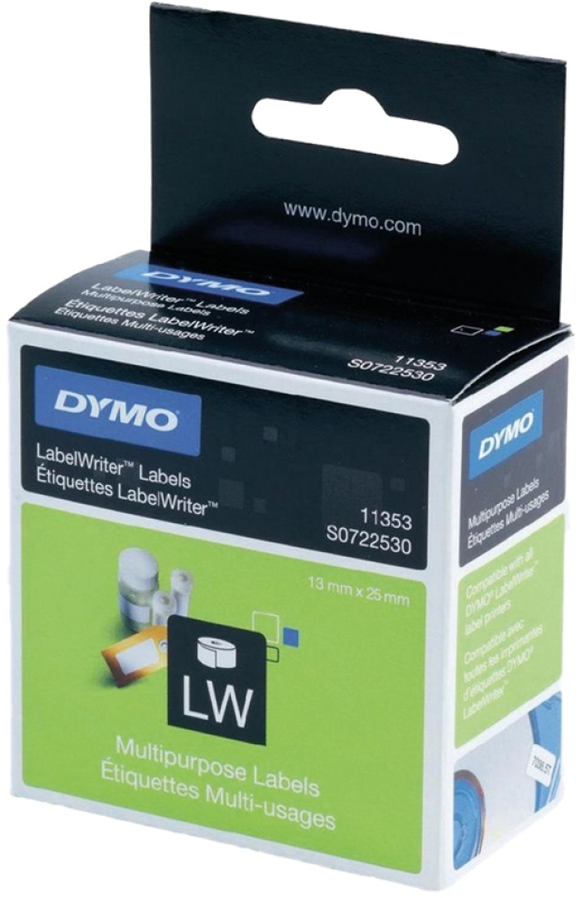 DYMO LabelWriter universaletiketter 24x12 mm / 1x1000stk (S0722530)
