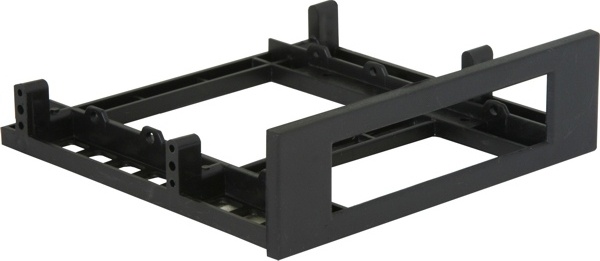 DeLOCK monteringsramme for 3,5" diskett i 5,25"-rom, svart (18136)