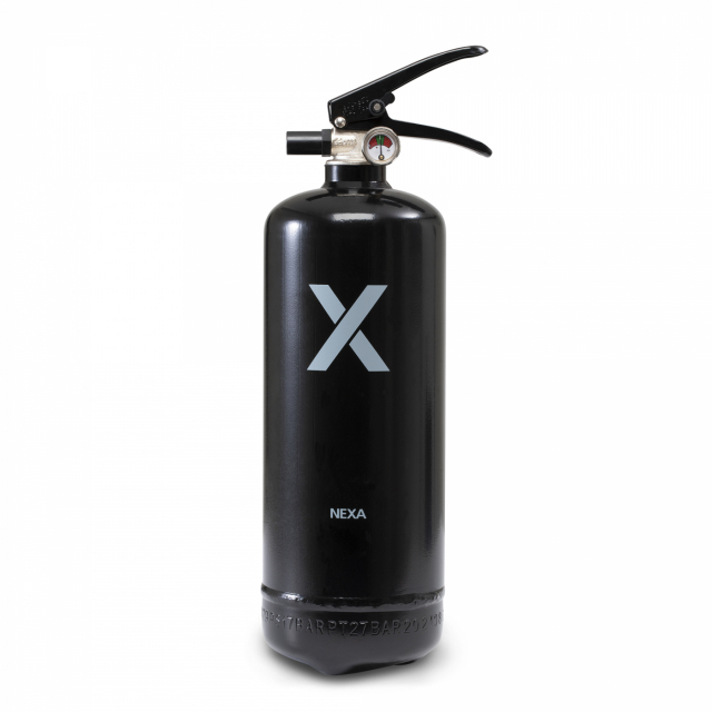 Nexa brannslukningsapparat, 2 kg ABC-pulver (svart)