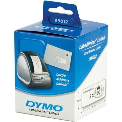 DYMO LabelWriter store adresseetiketter, hvite 89x36mm / 2x260stk (S0722400)