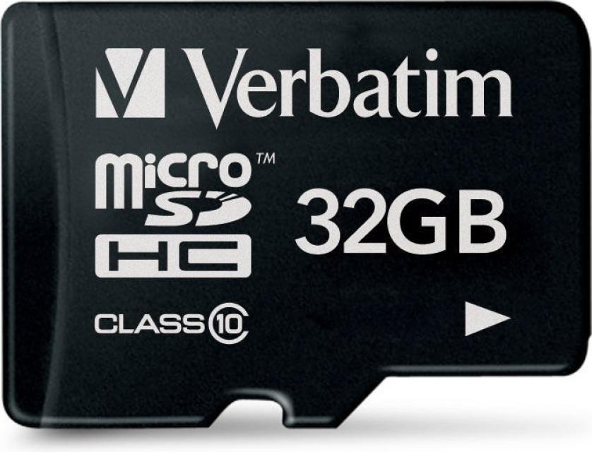 Verbatim minneskort, microSDHC klasse 10, 32 GB (44013)