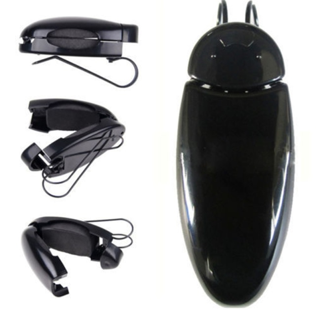 Klips for å feste til solskjerming (svart)