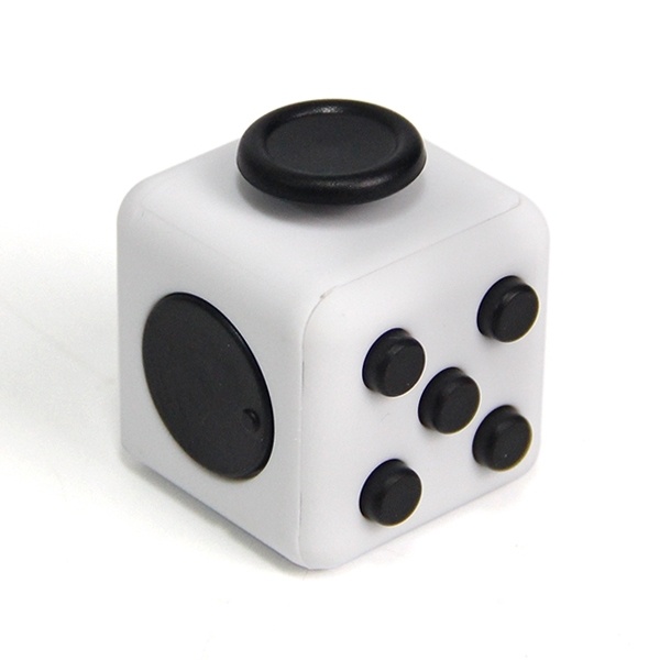 Fidget Cube, Hvit/Svart