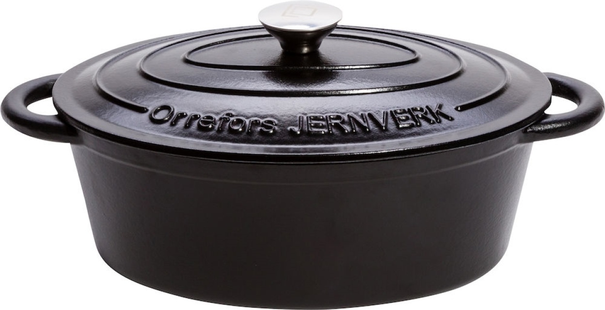 Orrefors Jernverk Gjutjärnsgryta, 3,5 liter, Svart