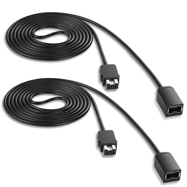 Forlengelseskabel, 2-pakning for Wii Nunchuk / NES/SNES Classic Mini, 3 meter