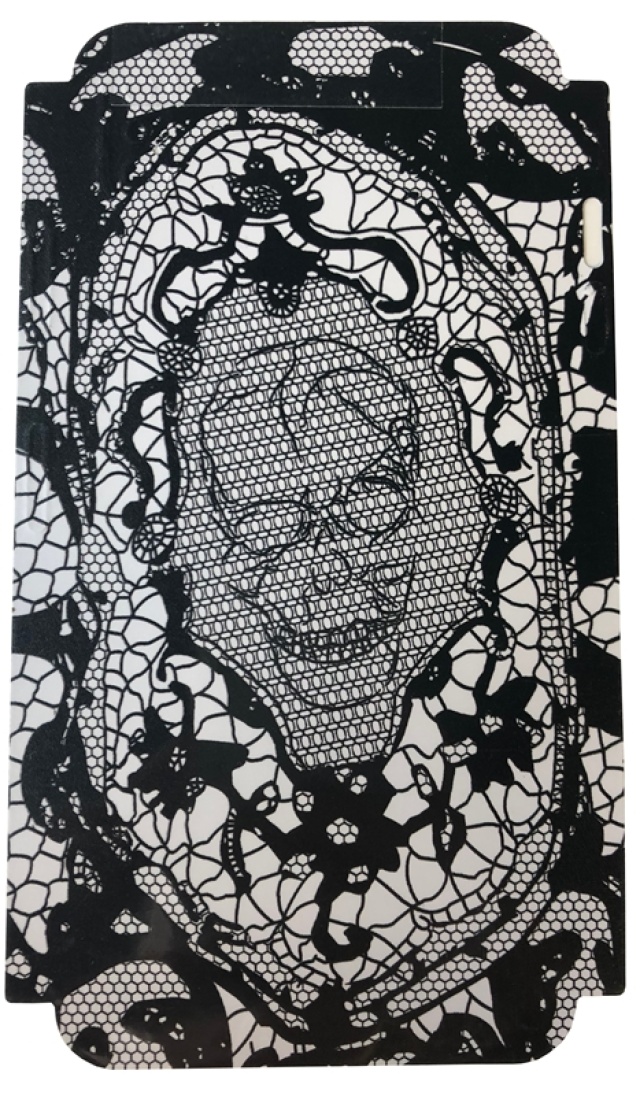 Skin til Iphone XS Skull - Svart