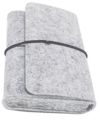 Etui i filt til Laptop lader - Lys grå