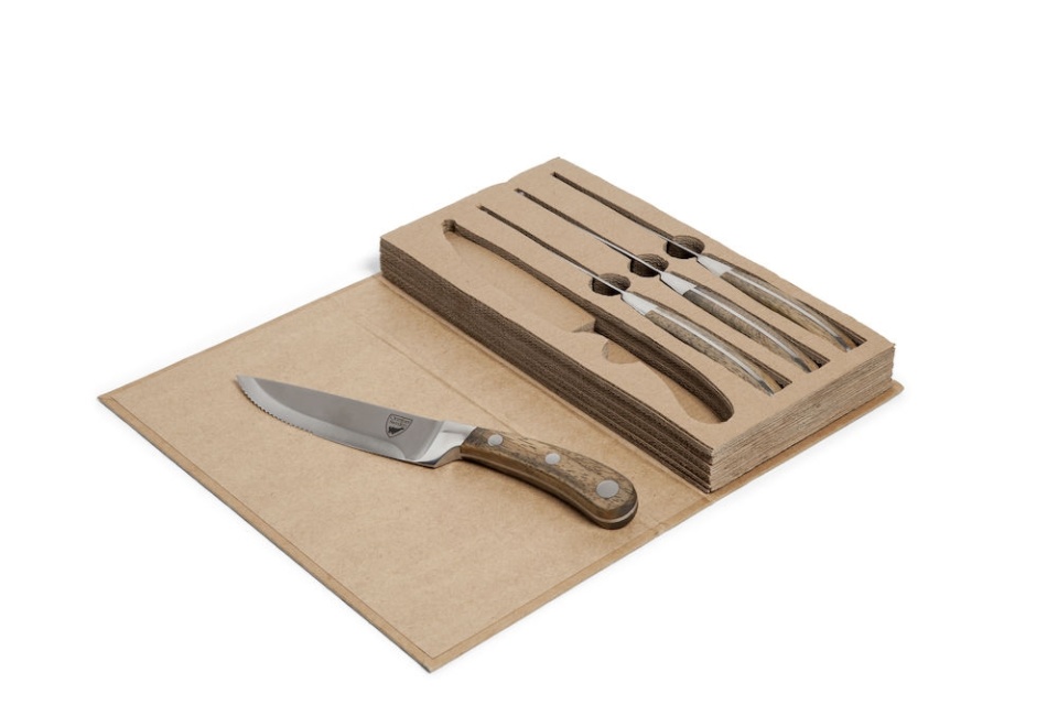 Orrefors Hunting kjøttkniver i fin innpakning, 4-pakning