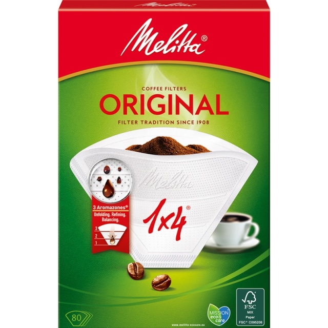 Melitta Kaffefilter 1x4 80-pakning (SP94641)