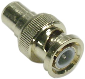 DELTACO adapter RCA input til BNC output, gullbelagt