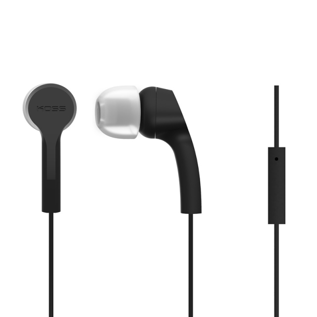 Koss Øreplugger KEB9iK Svart In-Ear med one touch mic