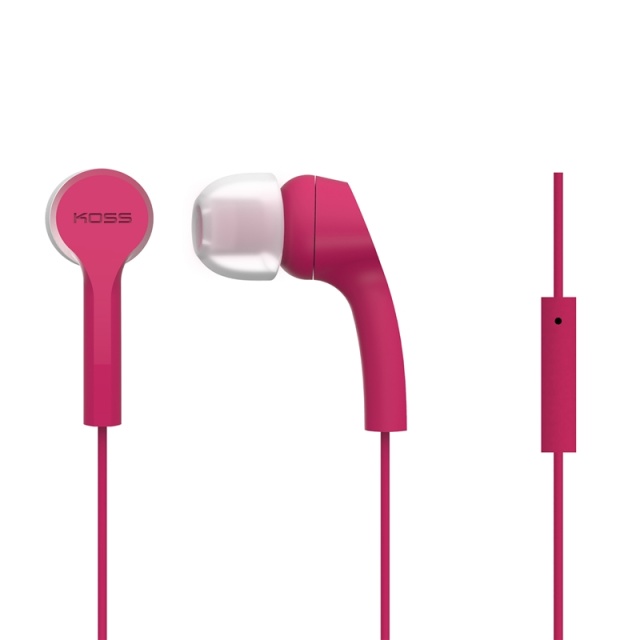 Koss Øreplugger KEB9iP Rosa In-Ear med one touch mic